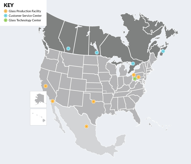 Our Plants & Facilities Map